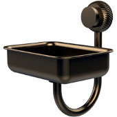  Venus Collection Wall Mounted Soap Dish with Twisted Accents, Brushed Bronze