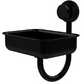  Venus Collection Wall Mounted Soap Dish with Twisted Accents, Matte Black