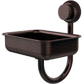  Venus Collection Wall Mounted Soap Dish with Twisted Accents, Antique Copper