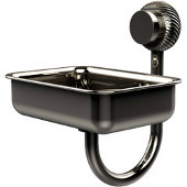  Venus Collection Wall Mounted Soap Dish with Twisted Accents, Polished Nickel