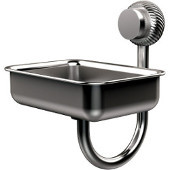  Venus Collection Wall Mounted Soap Dish with Twisted Accents, Satin Chrome