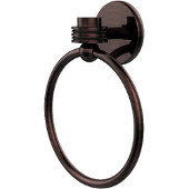  Satellite Orbit One Collection Towel Ring with Dotted Accent, Antique Copper
