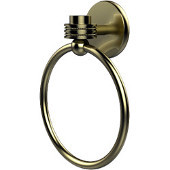  Satellite Orbit One Collection Towel Ring with Dotted Accent, Satin Brass
