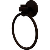  Satellite Orbit One Collection Towel Ring with Groovy Accent, Antique Bronze