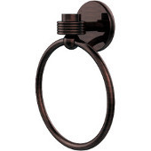  Satellite Orbit One Collection Towel Ring with Groovy Accent, Antique Copper