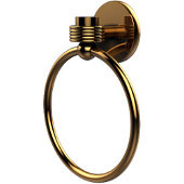 Satellite Orbit One Collection Towel Ring with Groovy Accent, Polished Brass