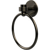  Satellite Orbit One Collection Towel Ring with Groovy Accent, Antique Pewter