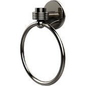  Satellite Orbit One Collection Towel Ring with Groovy Accent, Polished Nickel