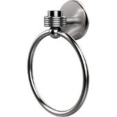 Satellite Orbit One Collection Towel Ring with Groovy Accent, Satin Chrome