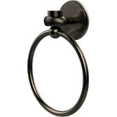  Satellite Orbit One Collection Towel Ring with Twist Accent, Antique Pewter