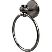  Satellite Orbit One Collection Towel Ring with Twist Accent, Satin Nickel