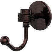  Satellite Orbit One Robe Hook with Dotted Accents, Antique Copper