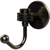  Satellite Orbit One Robe Hook with Dotted Accents, Antique Pewter