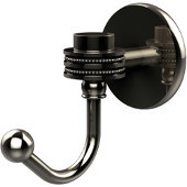  Satellite Orbit One Robe Hook with Dotted Accents, Polished Nickel