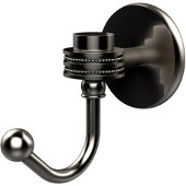  Satellite Orbit One Robe Hook with Dotted Accents, Satin Nickel