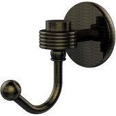  Satellite Orbit One Robe Hook with Groovy Accents, Antique Brass