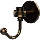  Satellite Orbit One Robe Hook with Groovy Accents, Brushed Bronze