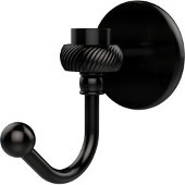  Satellite Orbit One Robe Hook with Twisted Accents, Oil Rubbed Bronze