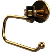  Satellite Orbit One Collection Euro Style Toilet Tissue Holder with Groovy Accents, Unlacquered Brass