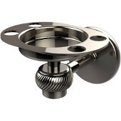  Satellite Orbit One Tumbler and Toothbrush Holder with Twisted Accents, Polished Nickel