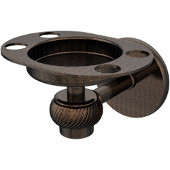  Satellite Orbit One Tumbler and Toothbrush Holder with Twisted Accents, Venetian Bronze