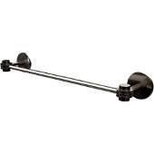  Satellite Orbit One Collection 18 Inch Towel Bar with Dotted Accents, Satin Nickel