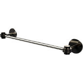  Satellite Orbit One Collection 24 Inch Towel Bar with Dotted Accents, Polished Nickel