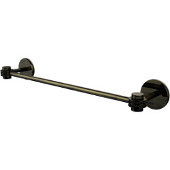  Satellite Orbit One Collection 30 Inch Towel Bar with Dotted Accents, Antique Brass
