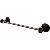  Satellite Orbit One Collection 18 Inch Towel Bar with Groovy Accents, Brushed Bronze