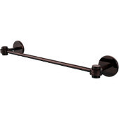  Satellite Orbit One Collection 18 Inch Towel Bar with Groovy Accents, Antique Copper