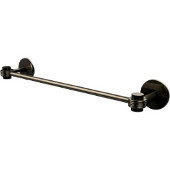  Satellite Orbit One Collection 18 Inch Towel Bar with Groovy Accents, Antique Pewter