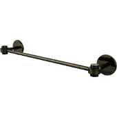  Satellite Orbit One Collection 24 Inch Towel Bar with Groovy Accents, Antique Brass