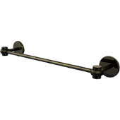  Satellite Orbit One Collection 18 Inch Towel Bar with Twist Accents, Antique Brass