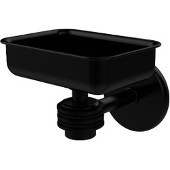  Satellite Orbit One Wall Mounted Soap Dish with Dotted Accents, Matte Black