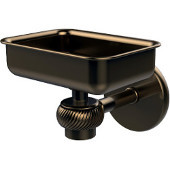  Satellite Orbit One Wall Mounted Soap Dish with Twisted Accents, Brushed Bronze
