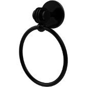  Satellite Orbit Two Collection Towel Ring with Dotted Accent, Matte Black