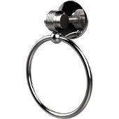  Satellite Orbit Two Collection Towel Ring with Groovy Accent, Polished Chrome