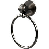  Satellite Orbit Two Collection Towel Ring with Groovy Accent, Satin Nickel