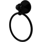  Satellite Orbit Two Collection Towel Ring with Twist Accent, Matte Black