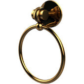  Satellite Orbit Two Collection Towel Ring with Twist Accent, Polished Brass