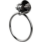  Satellite Orbit Two Collection Towel Ring with Twist Accent, Polished Chrome