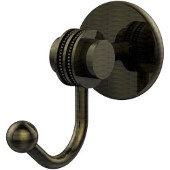  Satellite Orbit Two Collection Robe Hook with Dotted Accents, Antique Brass