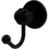  Satellite Orbit Two Collection Robe Hook with Dotted Accents, Matte Black
