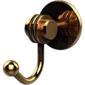  Satellite Orbit Two Collection Robe Hook with Dotted Accents, Polished Brass