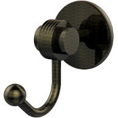  Satellite Orbit Two Collection Robe Hook with Groovy Accents, Antique Brass