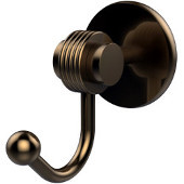  Satellite Orbit Two Collection Robe Hook with Groovy Accents, Brushed Bronze