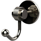  Satellite Orbit Two Collection Robe Hook with Groovy Accents, Polished Nickel