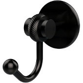  Satellite Orbit Two Collection Robe Hook with Twisted Accents, Oil Rubbed Bronze