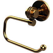  Satellite Orbit Two Collection Euro Style Toilet Tissue Holder with Dotted Accents, Unlacquered Brass