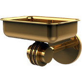  Satellite Orbit Two Collection Wall Mounted Soap Dish with Dotted Accents, Polished Brass